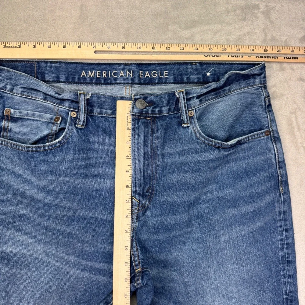American Eagle‎ Bootcut Jeans Mens 38x30  Blue Y2K Vintage Faded Wash